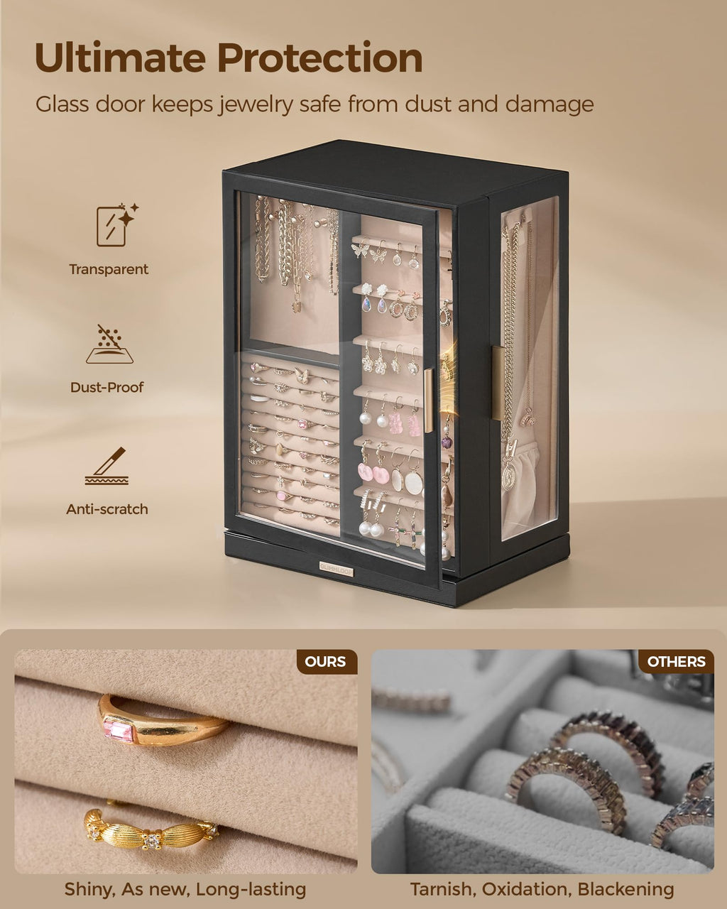 360° Rotating 9 Drawer Jewelry Box S722459