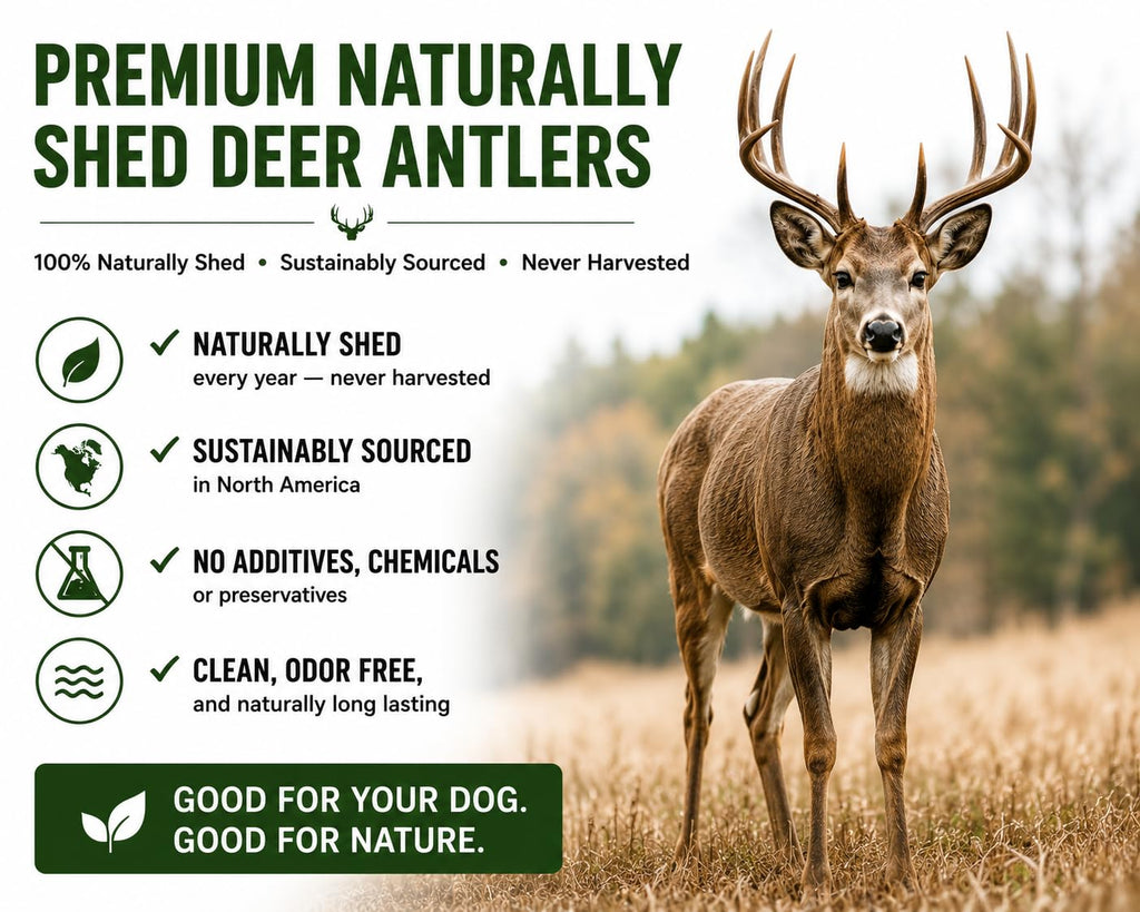 Deer Antler Dog Chews One Pound B863