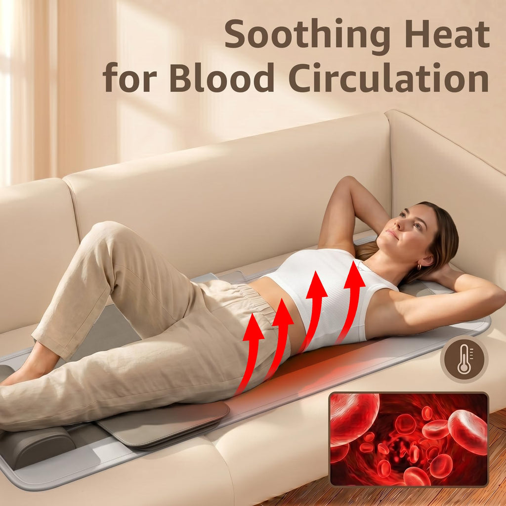 Full Body Massage Mat with Heat, Foldable E2553