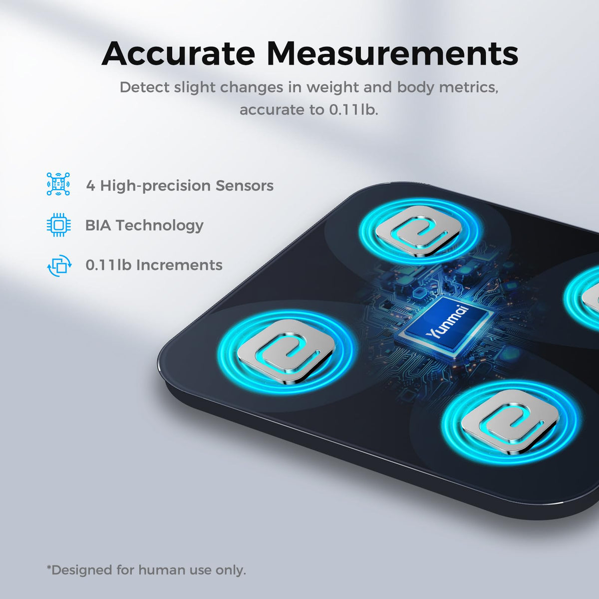Smart Bluetooth Body Composition Scale 400lb F242