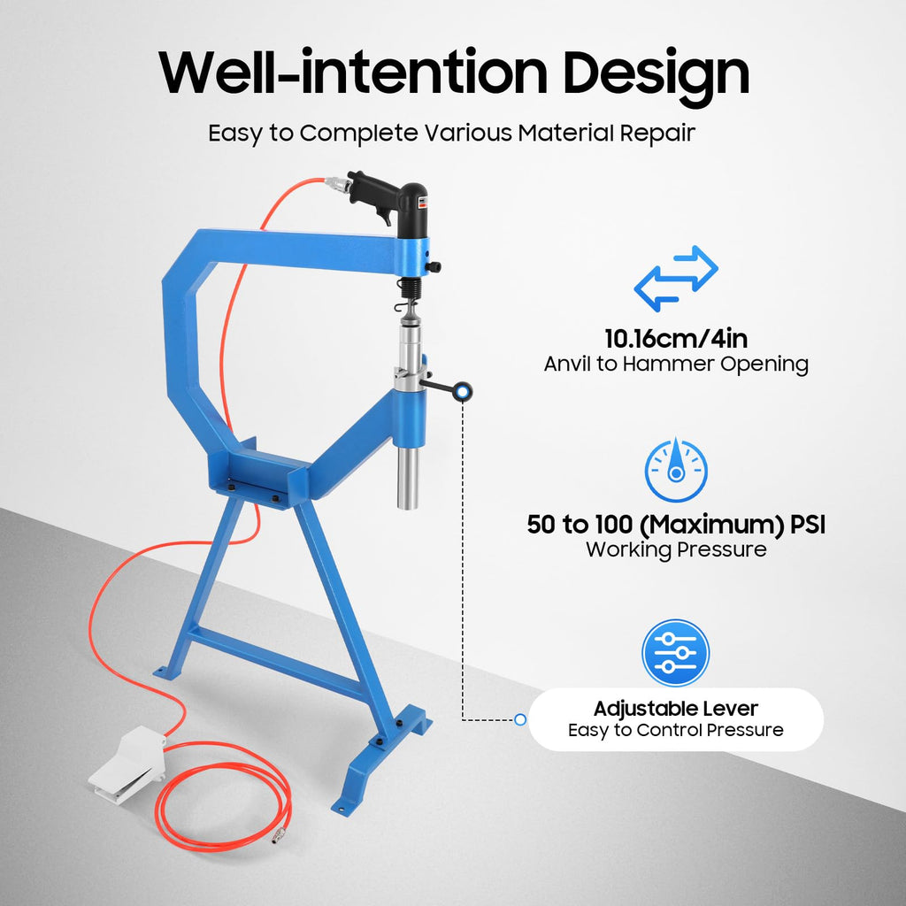 Pneumatic Planing Hammer with Pedal and Stand L467