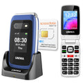 4G Flip Phone Unlocked with Dual Screen, SOS Button, Big Fonts, Camera, Bluetooth, FM Radio, 1450mAh Battery H795