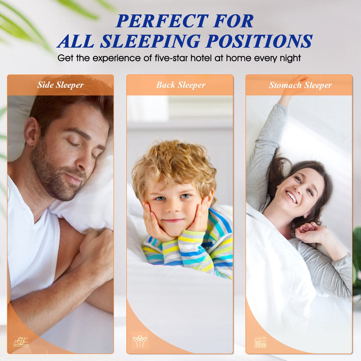 King Size Bed Pillows Set of 2 V204