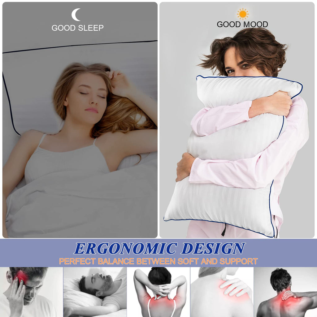 King Size Bed Pillows Set of 2 V204