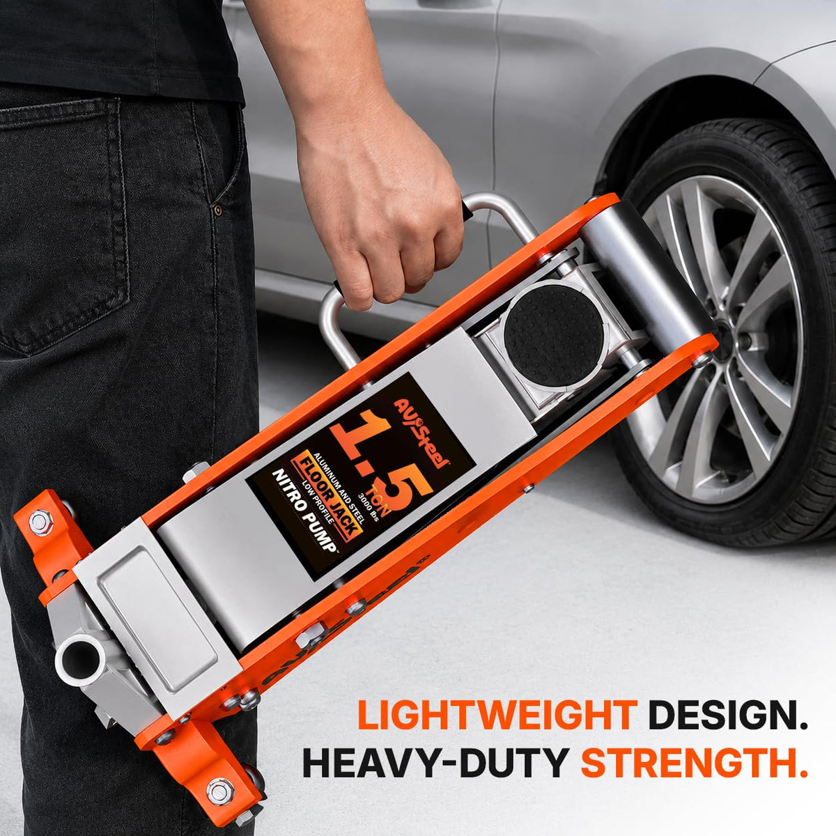 1.5 Ton Aluminum Steel Low Profile Hydraulic Floor Jack J97810
