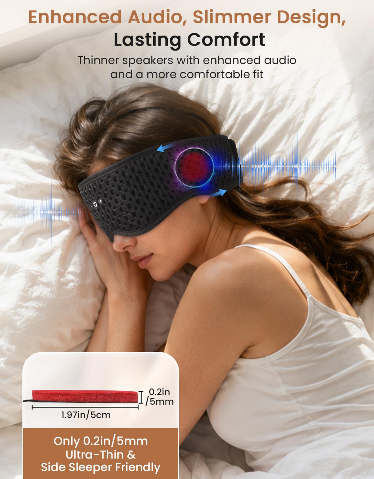 Bluetooth Sleep Mask with Adjustable Speakers M20301