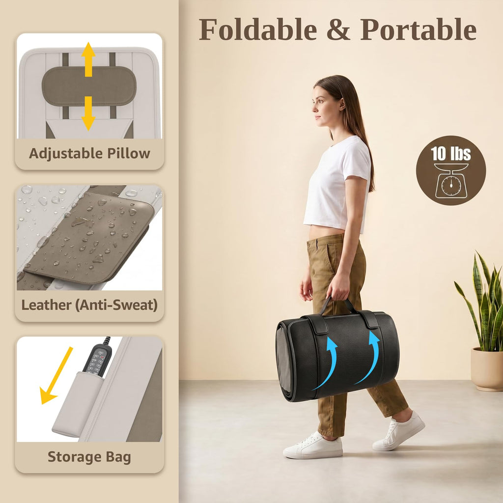 Full Body Massage Mat with Heat, Foldable E2553