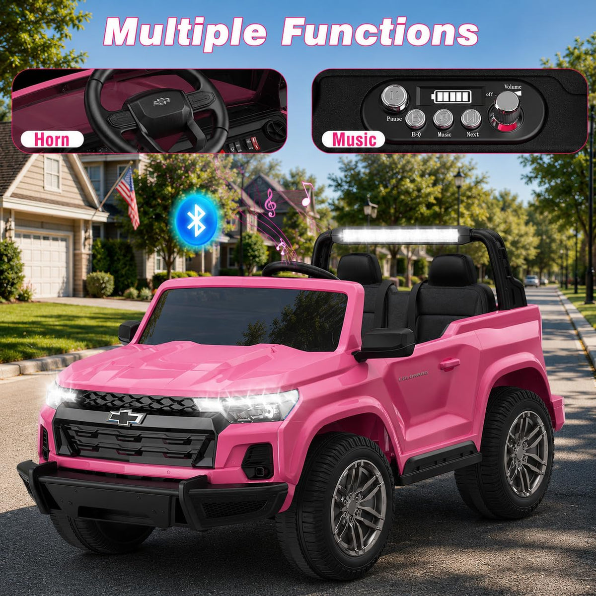 24V 2 Seater Electric Ride on Car W73368