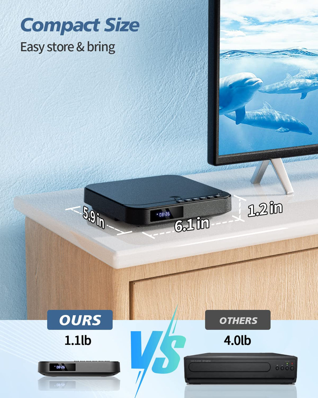 Mini DVD Player with HDMI Q31829