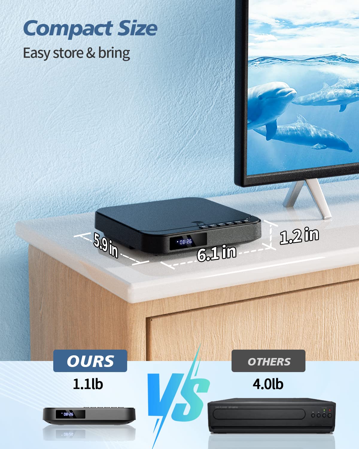 Mini DVD Player with HDMI Q31829