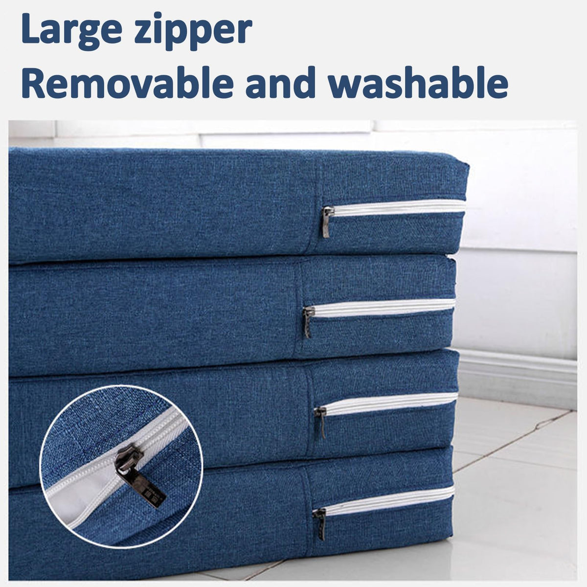 Folding Memory Foam Mattress with Washable Fabric Cover G3572