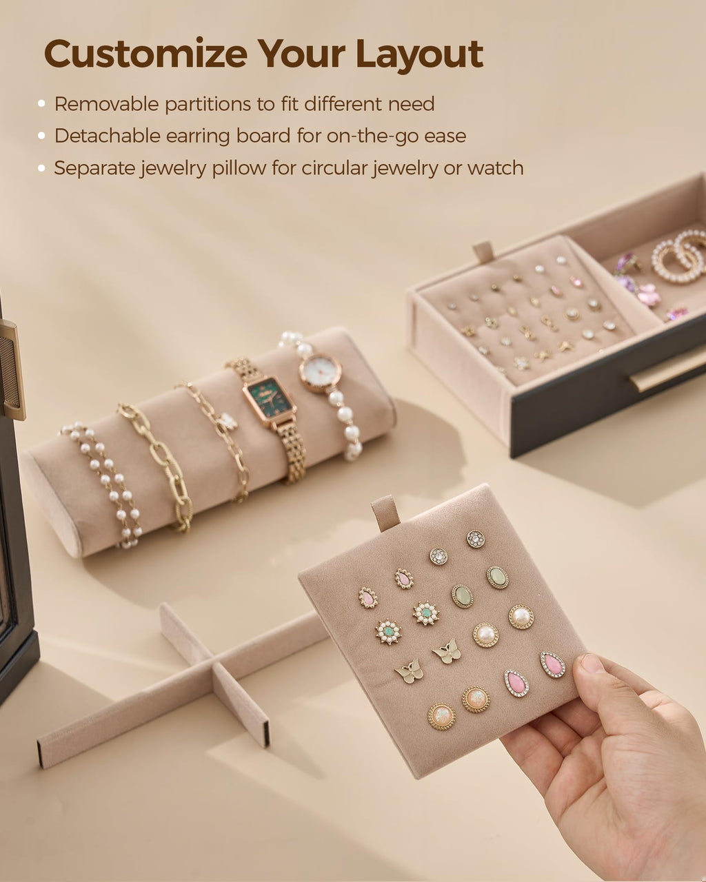 360° Rotating 9 Drawer Jewelry Box S722459