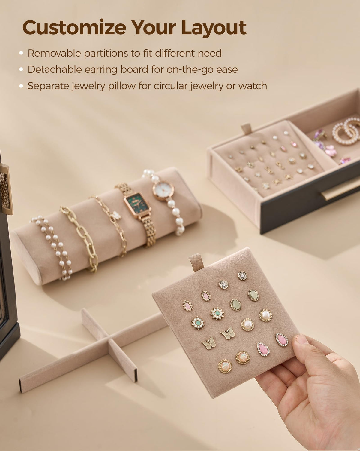 360° Rotating 9 Drawer Jewelry Box S722459