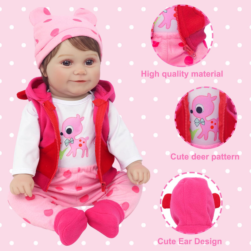 5 Pcs Baby Doll Clothes Set O29840