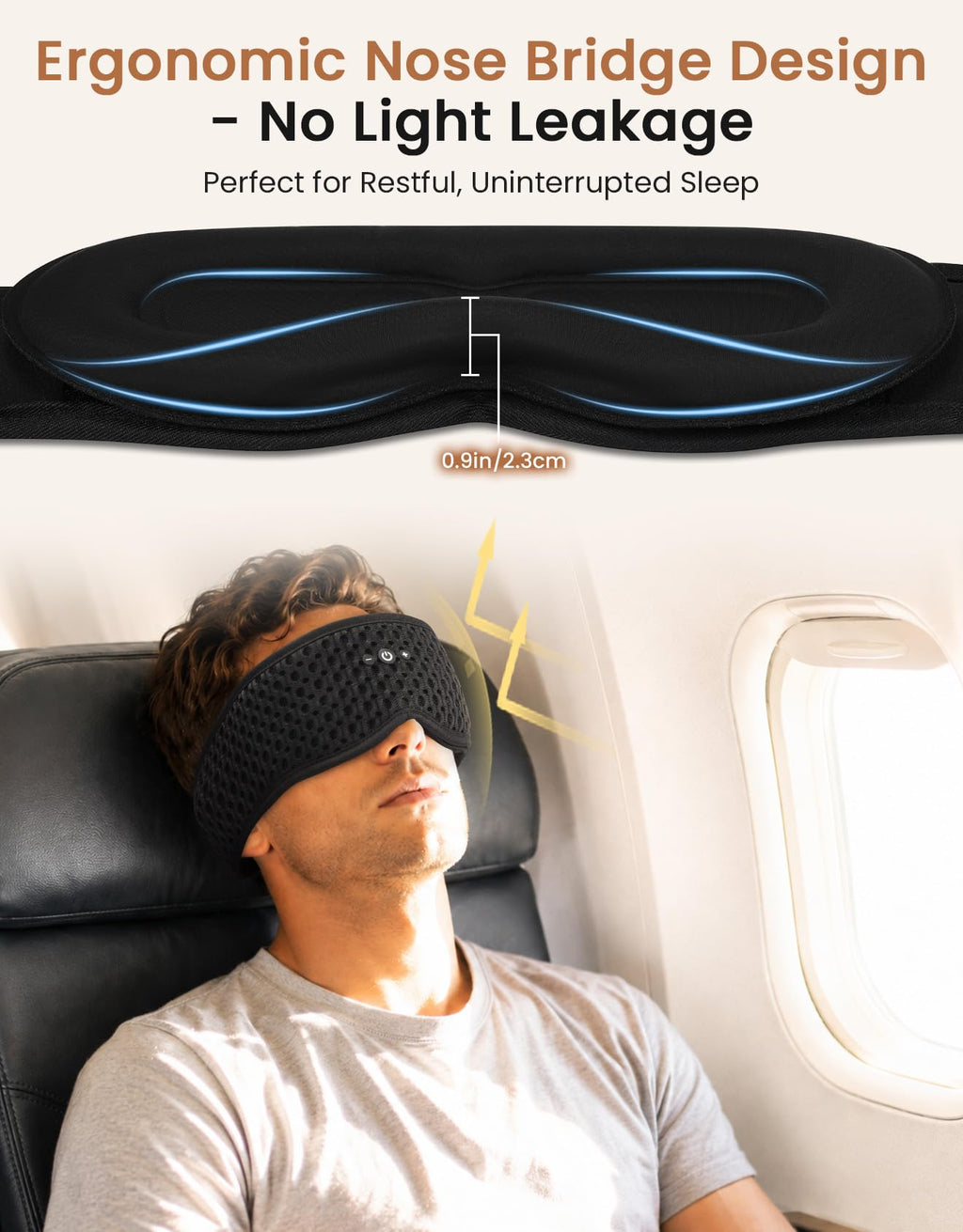 Bluetooth Sleep Mask with Adjustable Speakers M20301