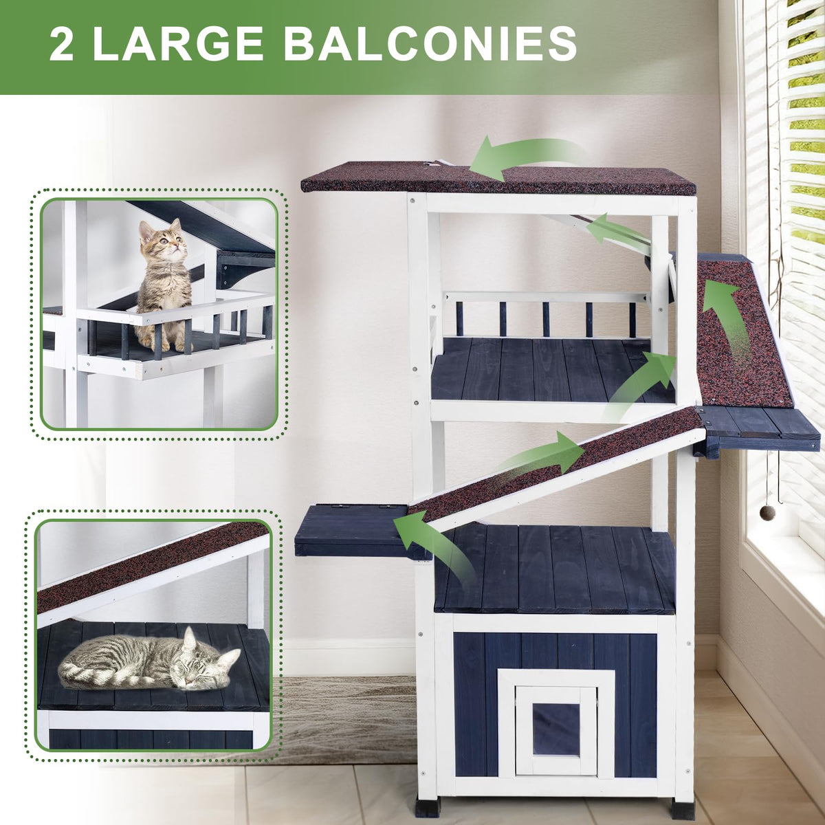 Weatherproof Outdoor Cat Tree O2929