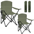 Camping Chair 2 Pack Portable Folding Chair Green Y2124