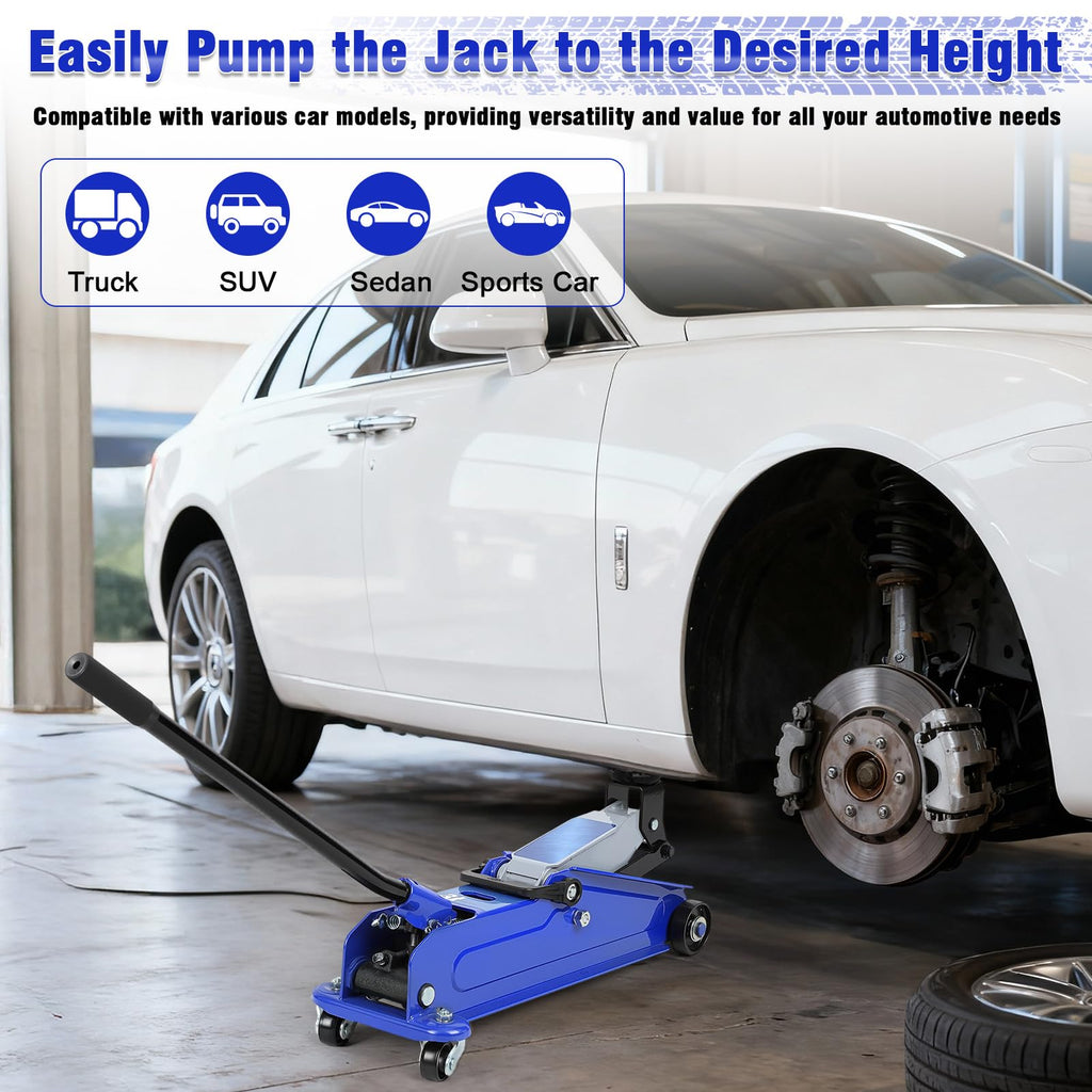 3 Ton Heavy Duty Steel Floor Jack M9898