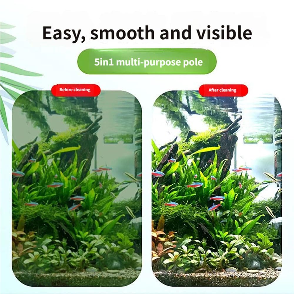5 in 1 Aquarium Cleaning Tool Kit with Extension Handle S325313