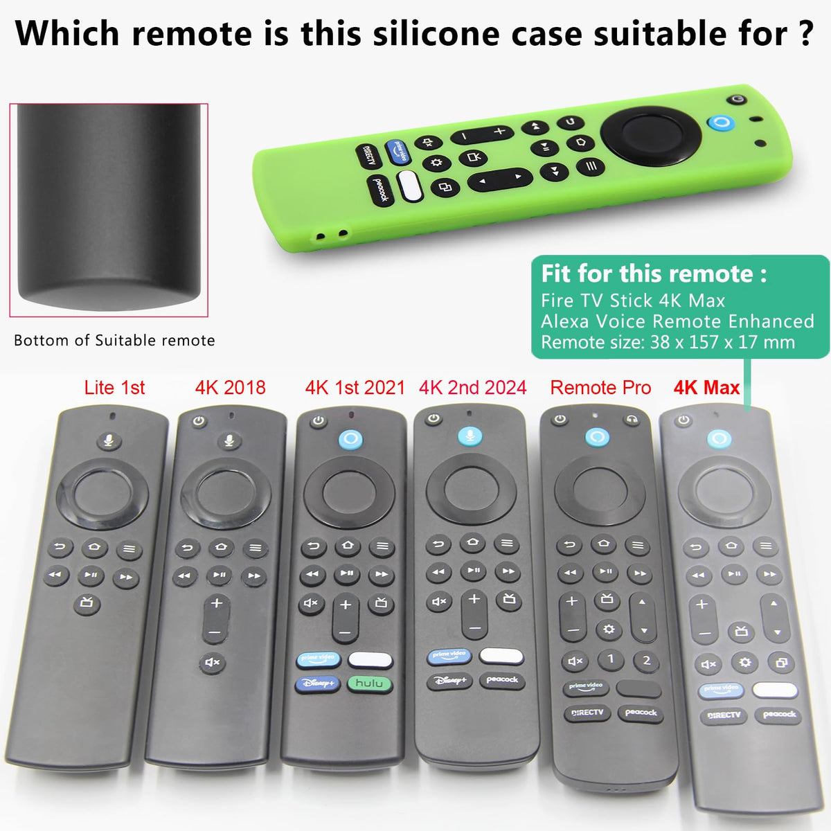 Silicone Remote Case 3pcs with Lanyard X857