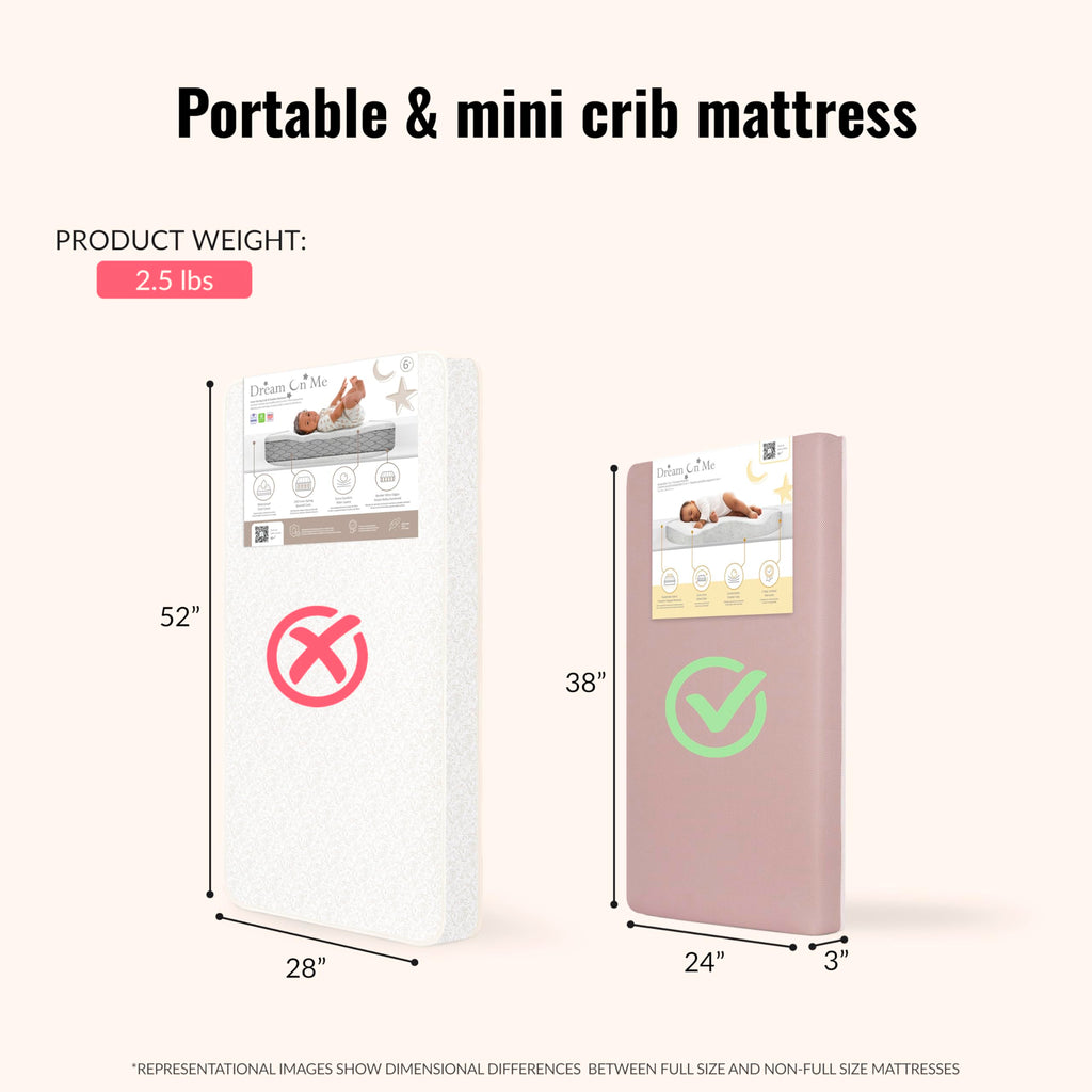 Extra Firm Dual-Sided Baby Crib Mattress with Breathable Fabric X147818