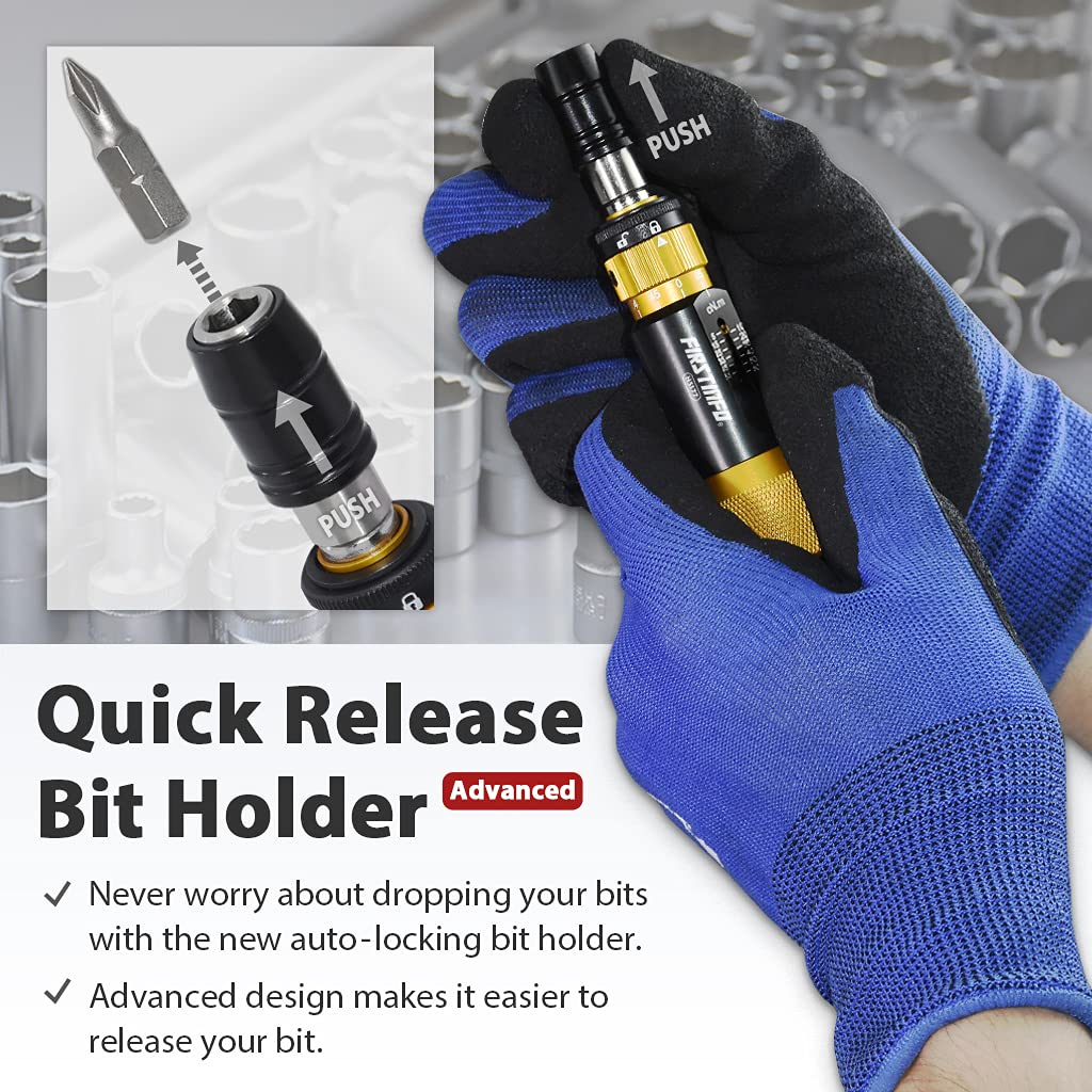 Certified Torque Limiting Screwdriver, 5-60 cNm, 1/4" Hex W6045