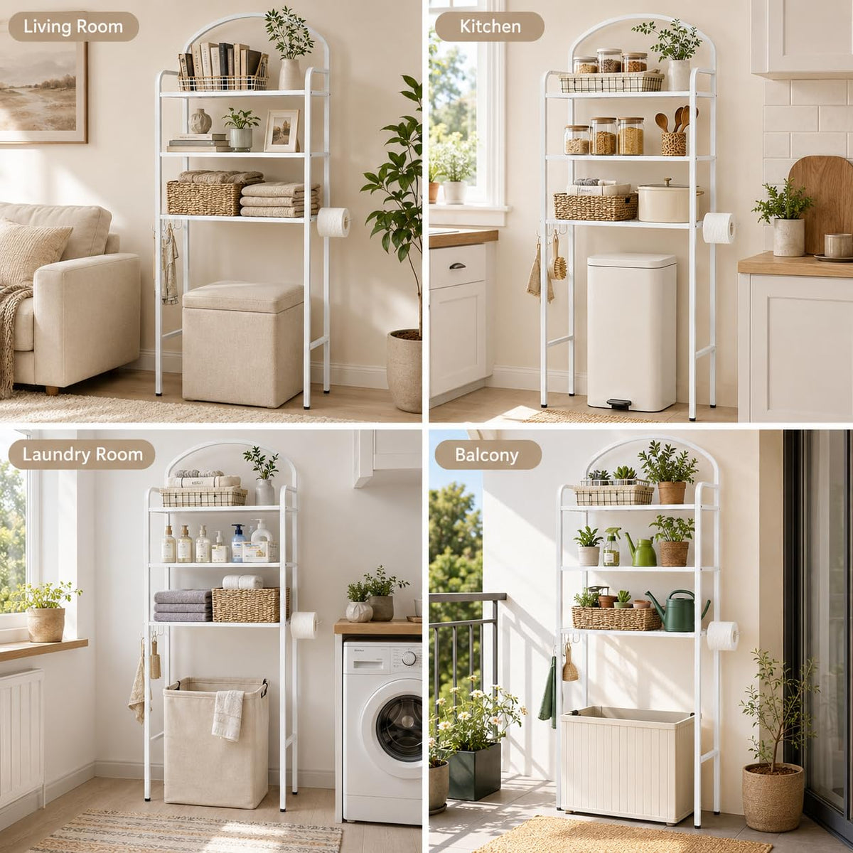 3 Tier Over The Toilet Storage Rack C2641