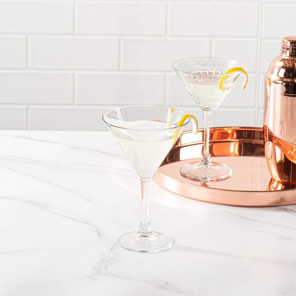 9 Ounce Stemmed Tempered Martini Glasses, Set Of 6 I6412