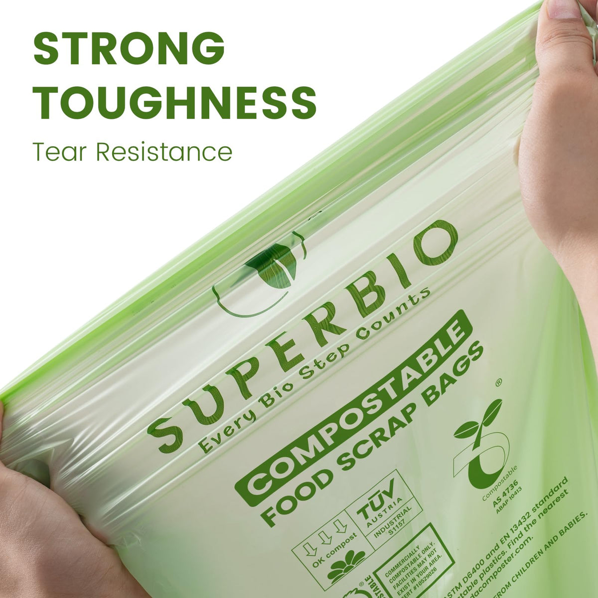 1.6 Gallon Compostable Food Scrap Bags A209808