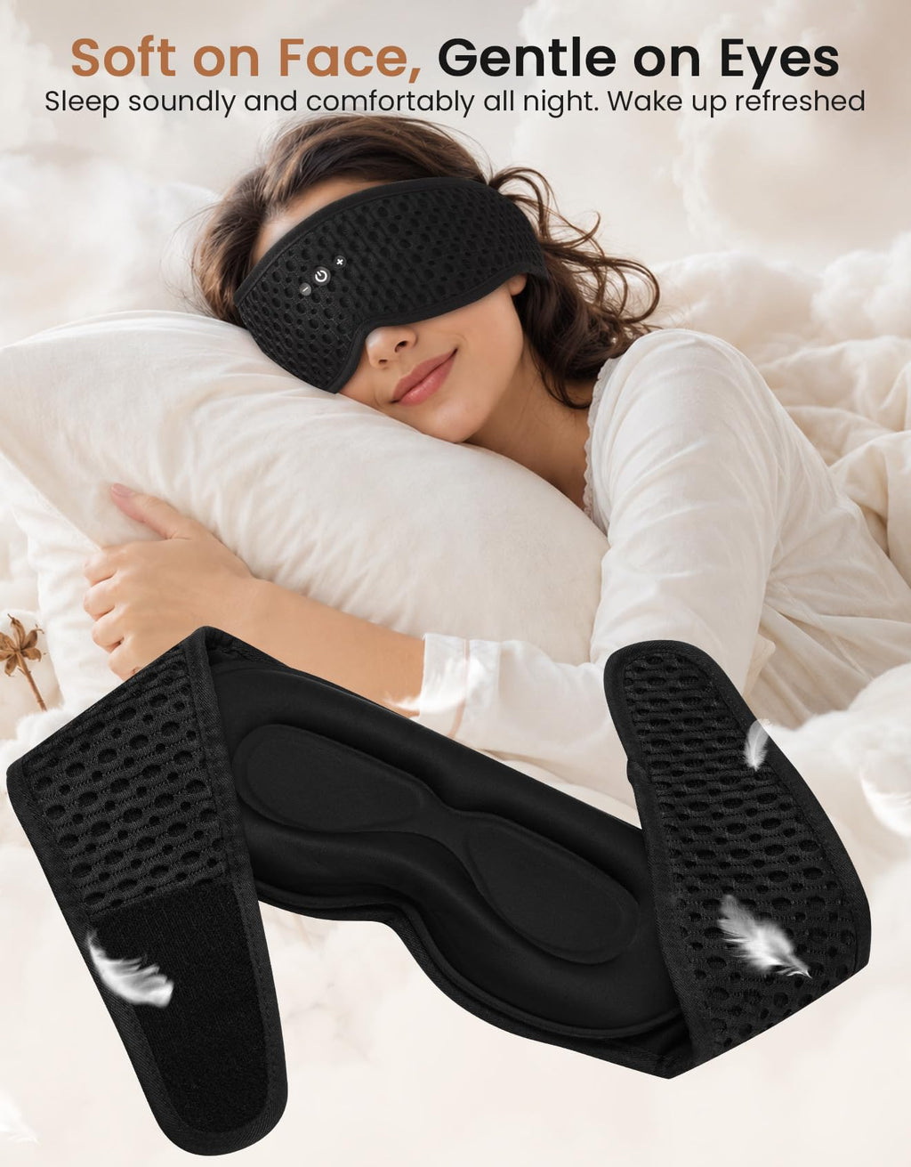 Bluetooth Sleep Mask with Adjustable Speakers M20301