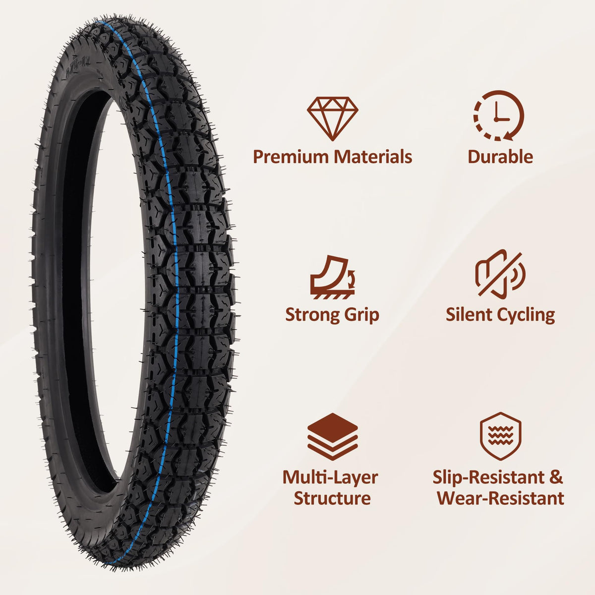 70/100-17 Tire and Inner Tube Set U57785