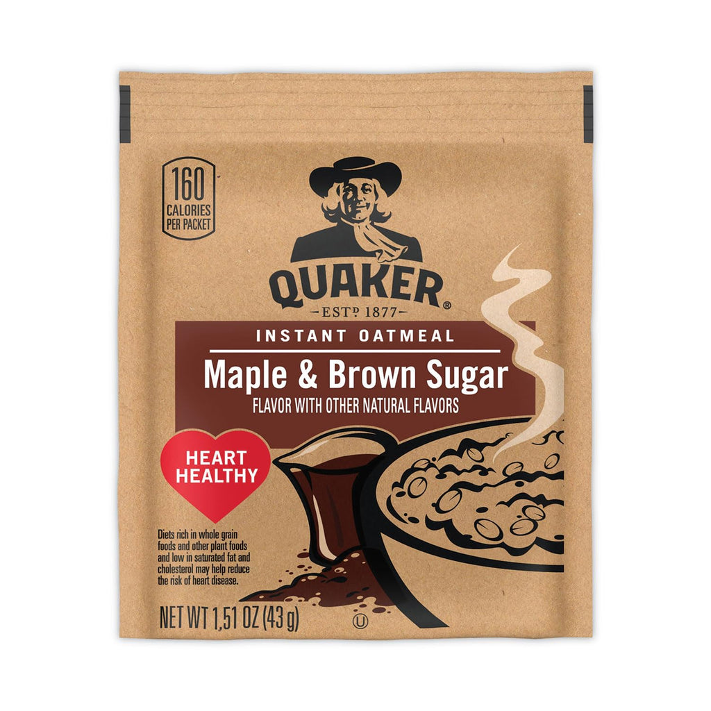 Instant Oatmeal Cereal, Maple and Brown Sugar, 40-1.51 oz packets X253832