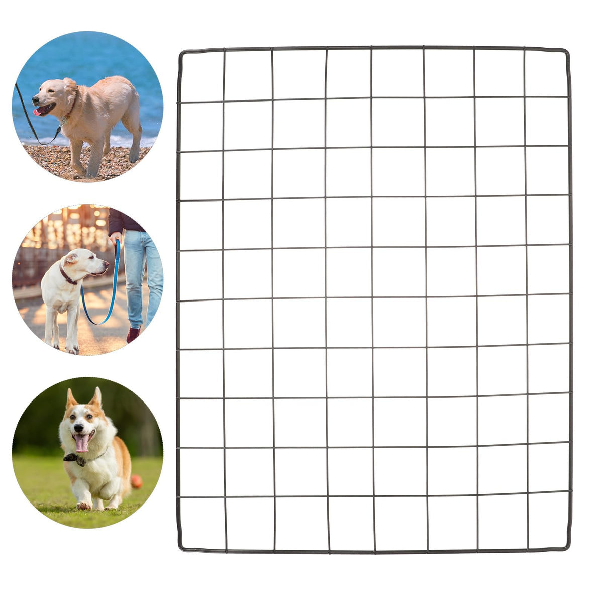 4pcs Flexible Iron Mesh Dog Fence Panels G832212
