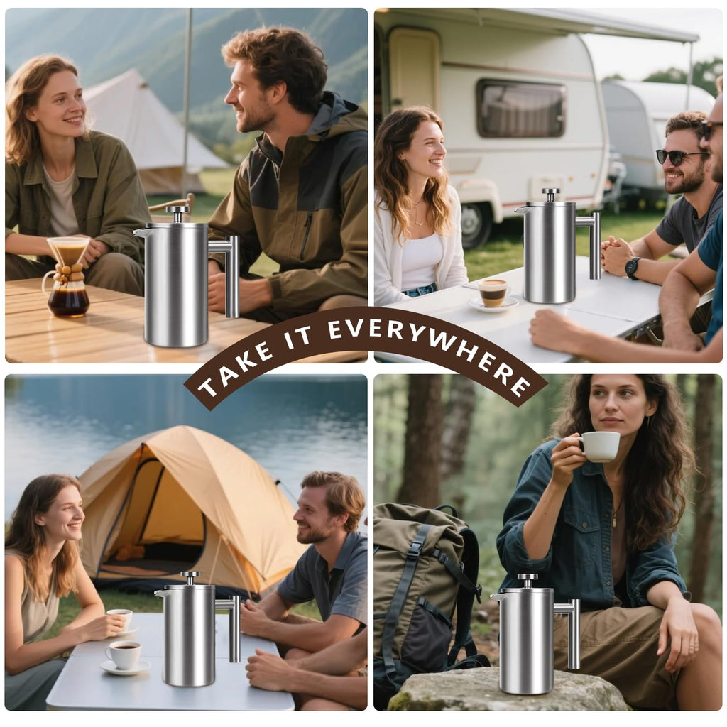 34 oz Stainless Steel French Press B20169
