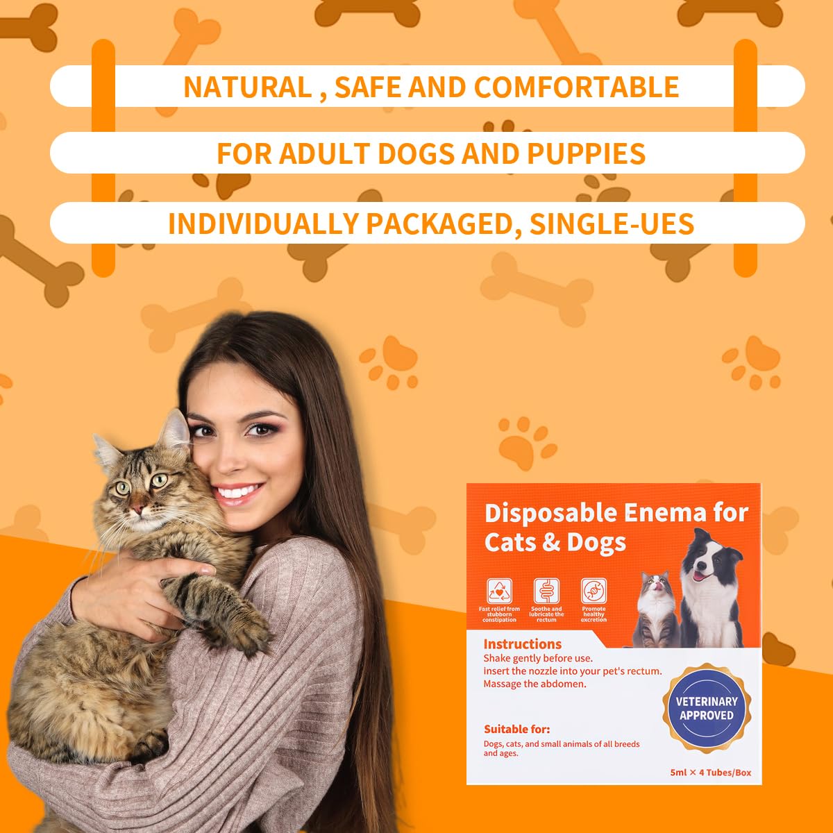 Disposable Enema for Cats & Dogs 5 mL 4 Pack D49426