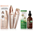 Electric Epilator and Oil Hair Removal Bundle L638