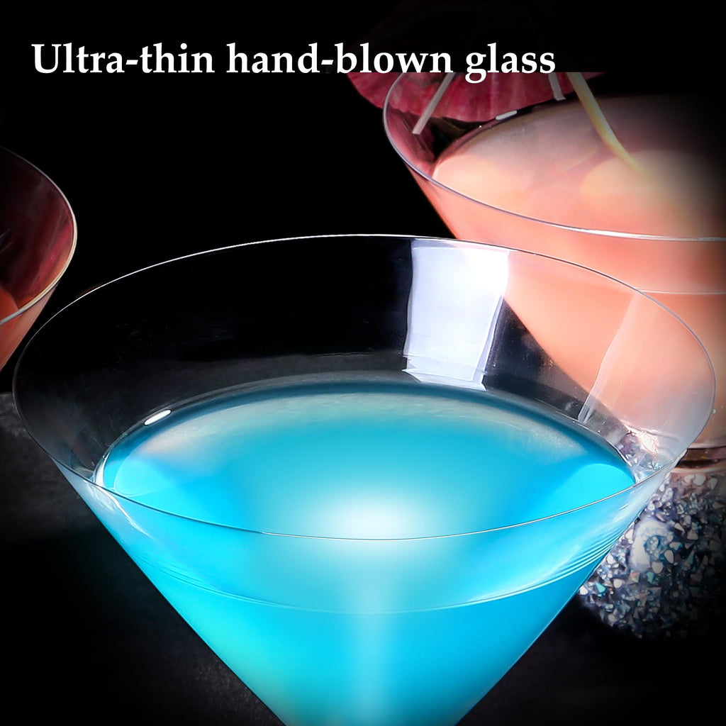 10oz Stemless Martini Glasses Set of 4 X69167