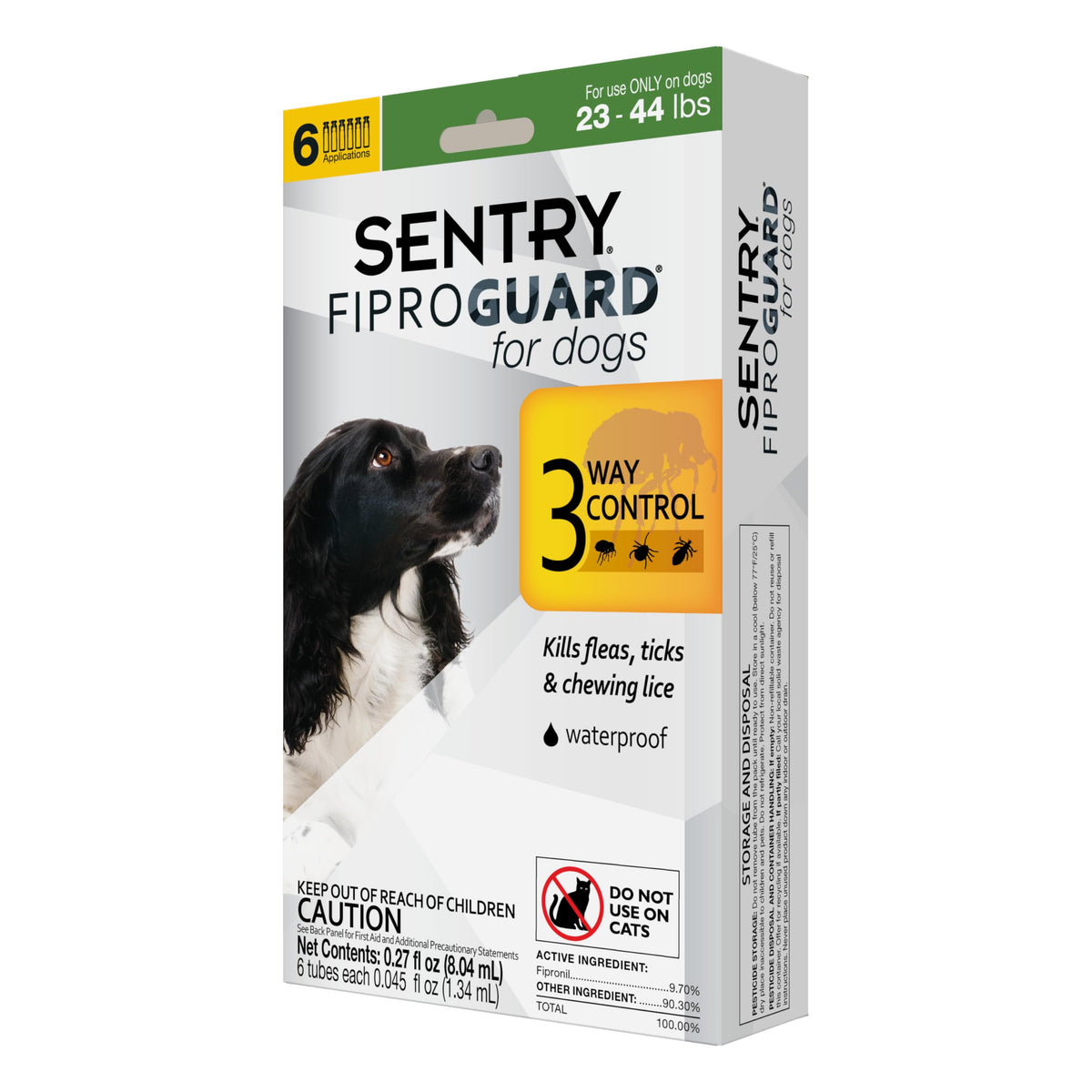 Flea and Tick Prevention for Dogs 23-44 Pounds 6 Month Supply M128
