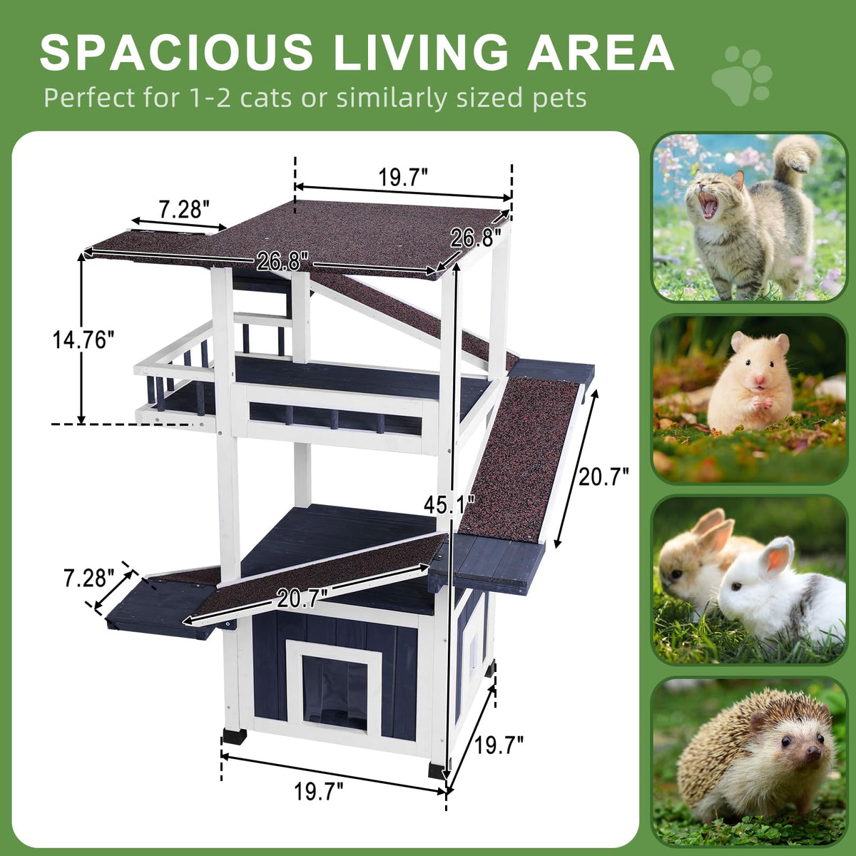 Weatherproof Outdoor Cat Tree O2929