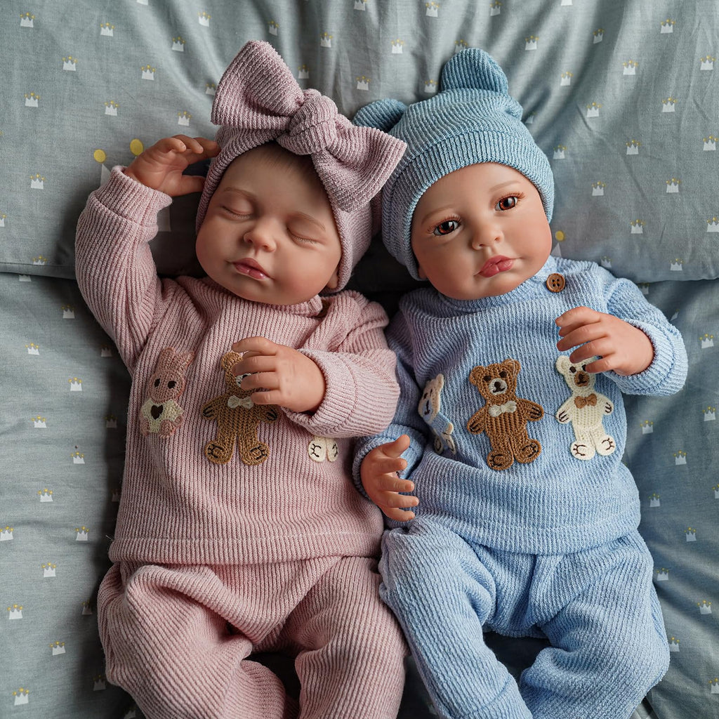 20 Inch Lifelike Reborn Baby Dolls Twins N6722