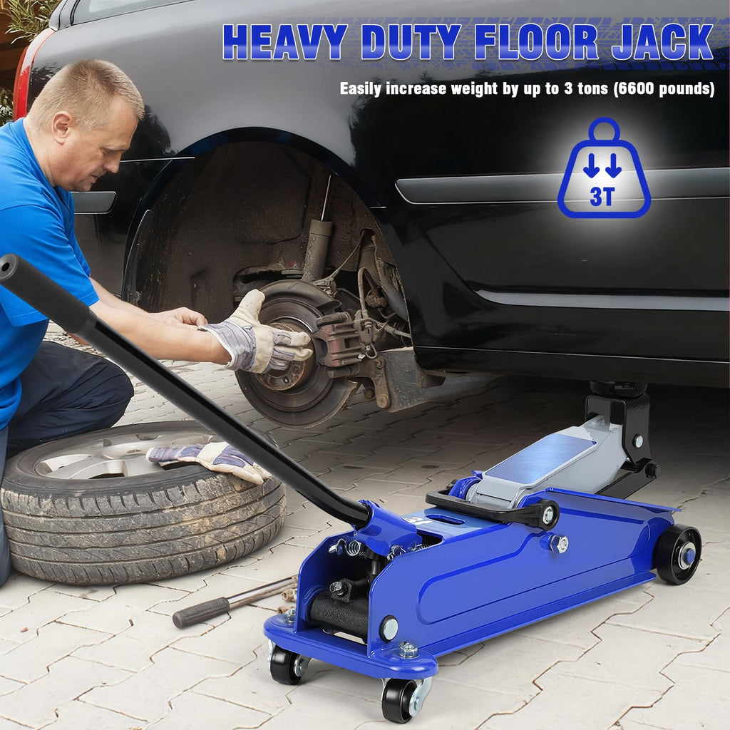 3 Ton Heavy Duty Steel Floor Jack M9898