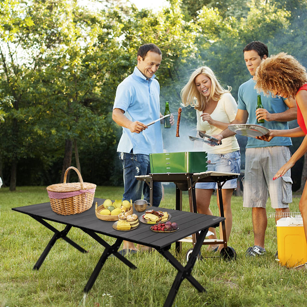 Folding Aluminum Camping Table with Carrying Bag K20051