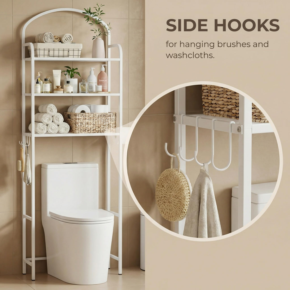3 Tier Over The Toilet Storage Rack C2641