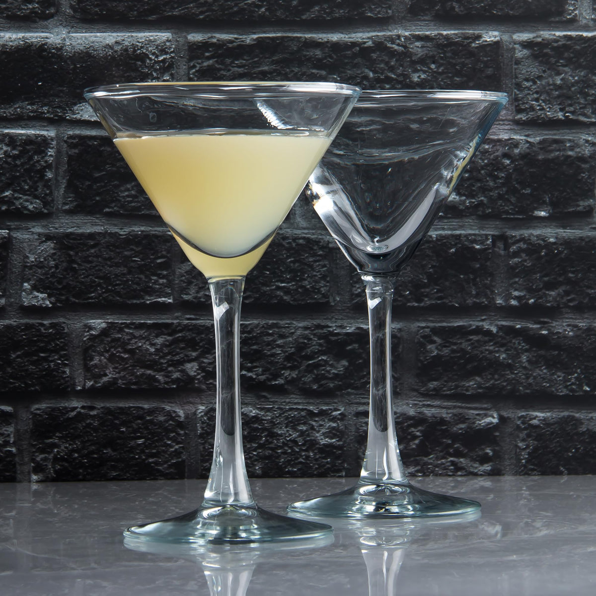 Clear Cocktail Glasses Set of 7, 6 Ounce Y369
