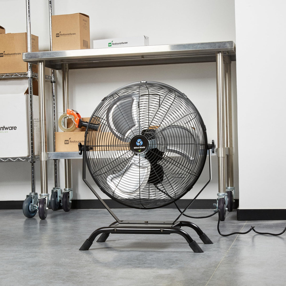 24 Inch Steel Floor and Wall-Mount Misting Fan I3851