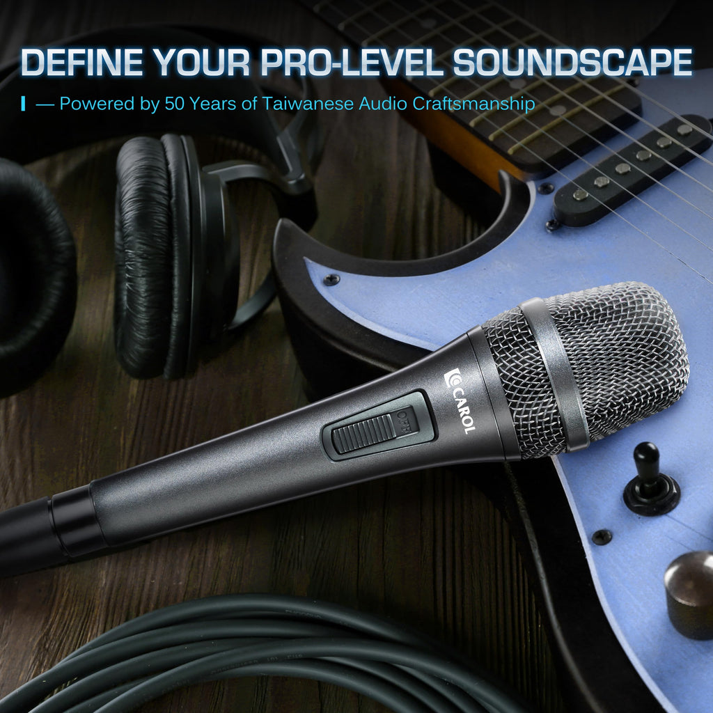 XLR Wired Dynamic Cardioid Vocal Microphone with Switch A21101