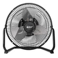 9 Inch Black Metal Floor Fan S2039