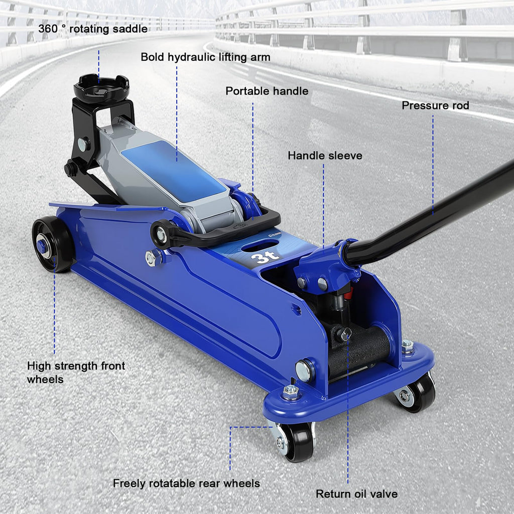 3 Ton Heavy Duty Steel Floor Jack M9898