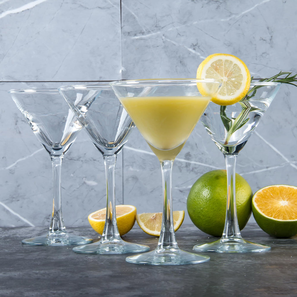 Clear Cocktail Glasses Set of 7, 6 Ounce Y369