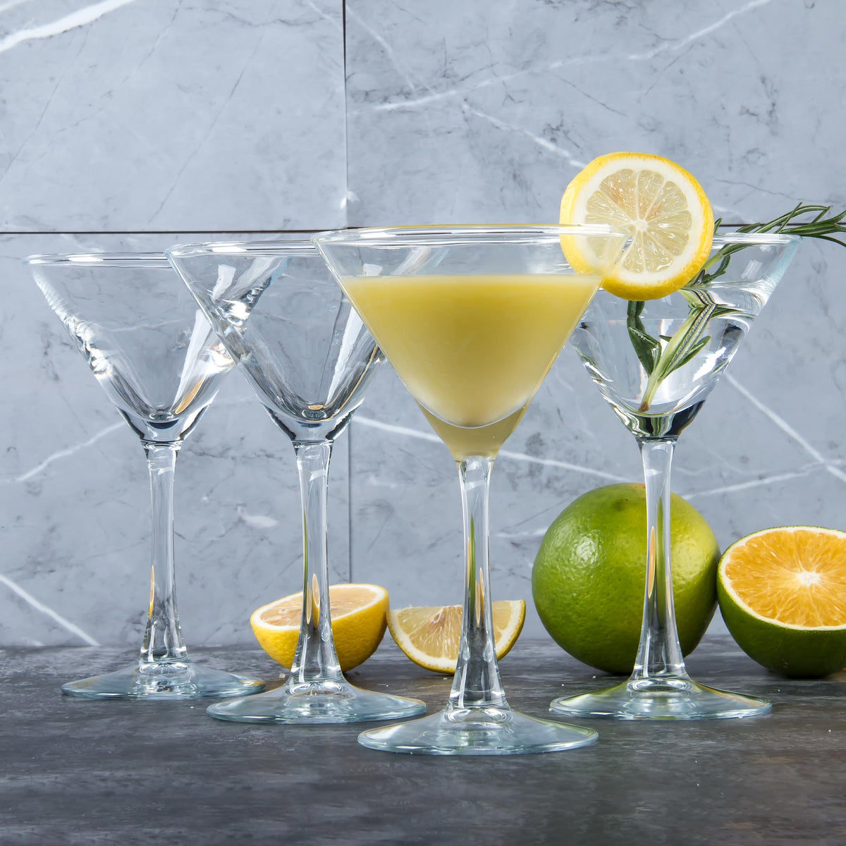 Clear Cocktail Glasses Set of 7, 6 Ounce Y369